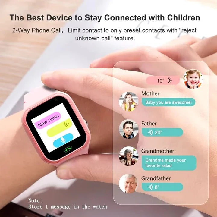 Smart Children's Watch with 4G Tracking and Communication