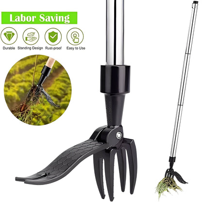 ErgoWeed Remover with Foot Lever for Effortless Weeding