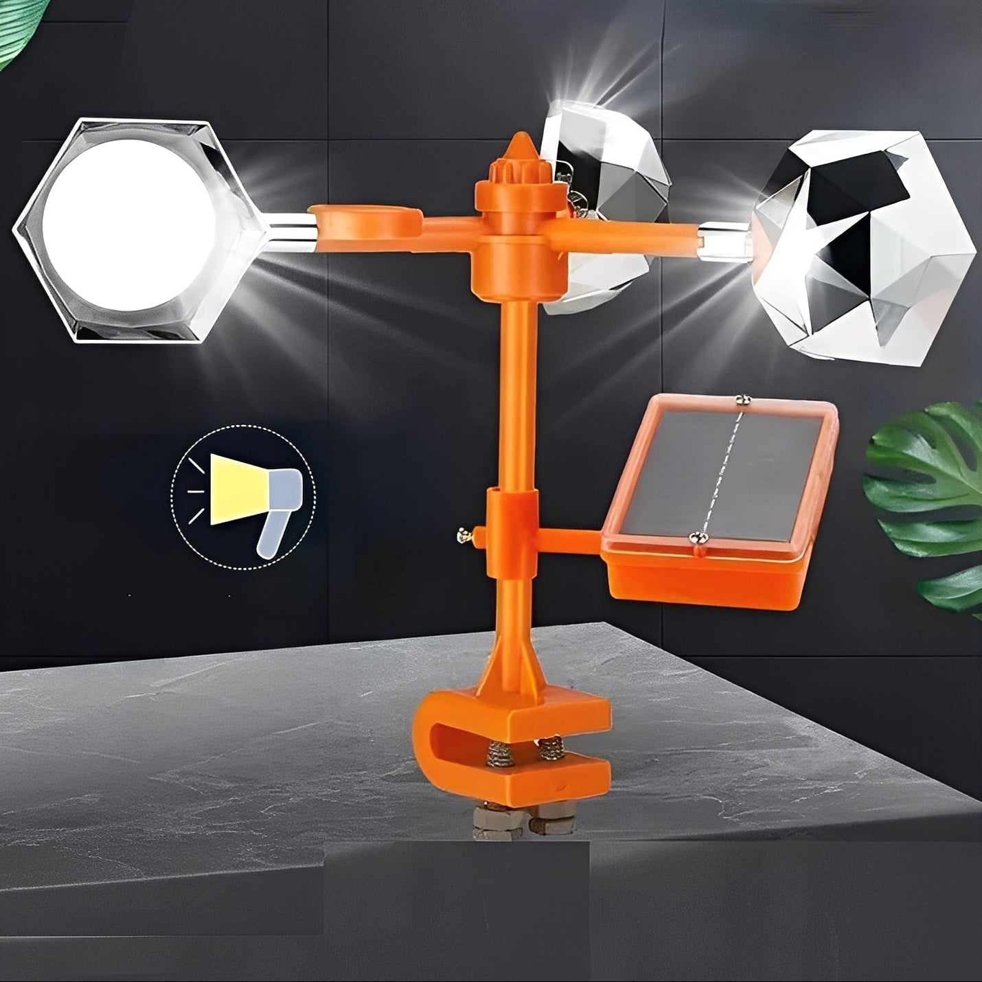 Eco-Friendly Rotating Bird Repellent System