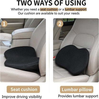 Elevate Your Comfort: Premium Memory Foam Car Seat Booster