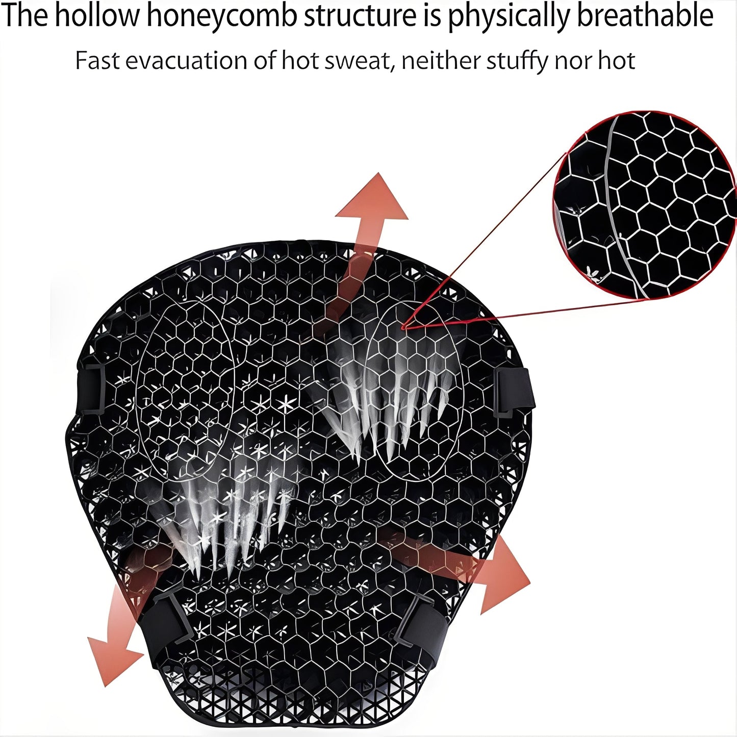 Ultimate Comfort Motorcycle Seat Cushion with Breathable Design