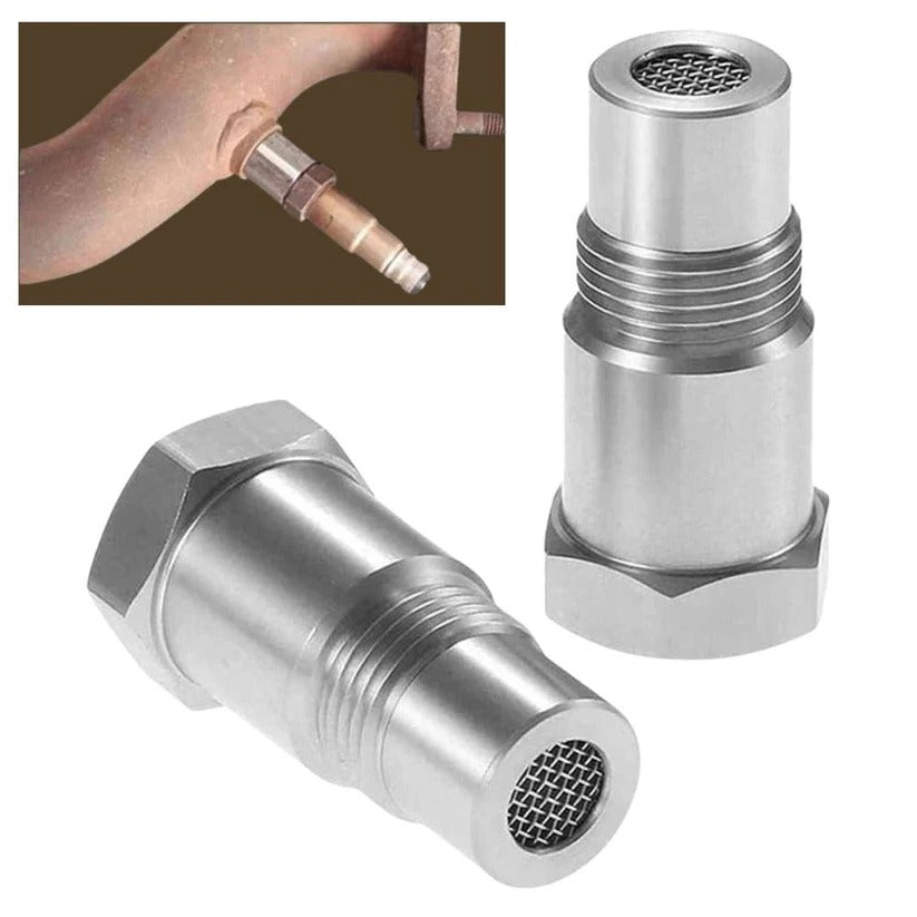 Stainless Steel O2 Sensor Offset Adapter for Custom Exhausts