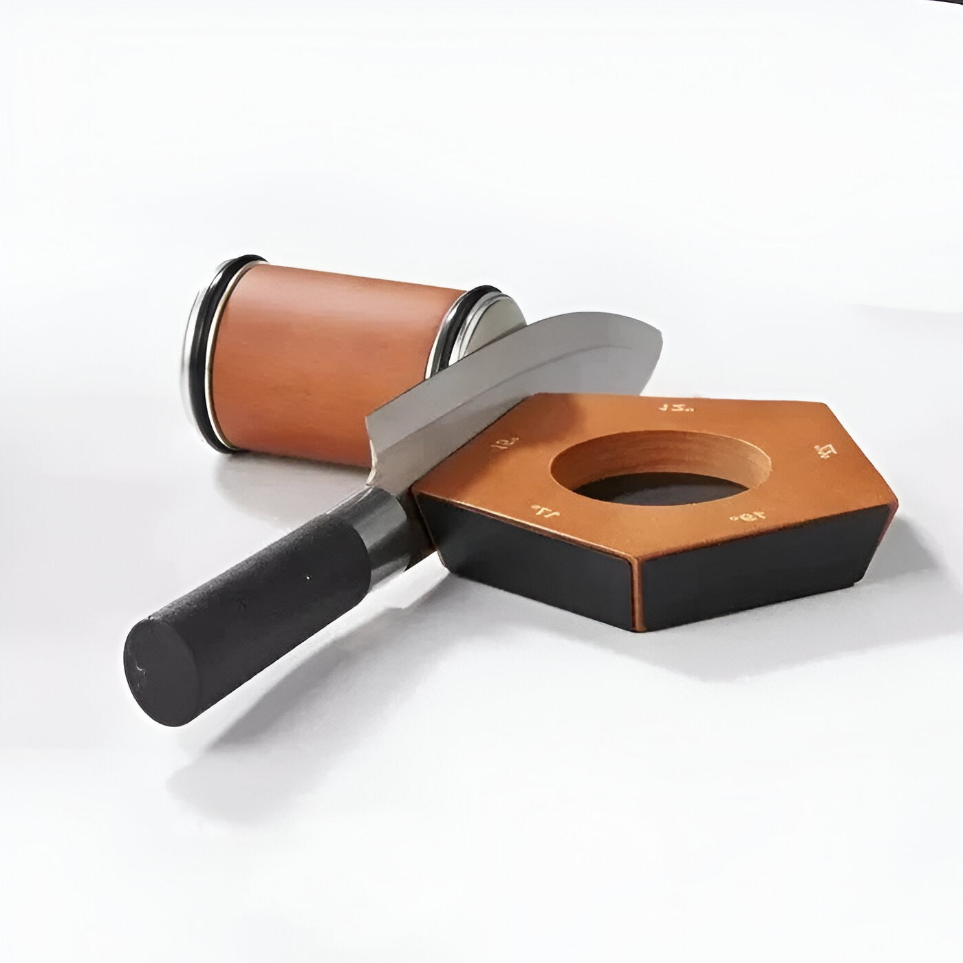 Precision Manual Knife Sharpener with Diamond Wheel Technology