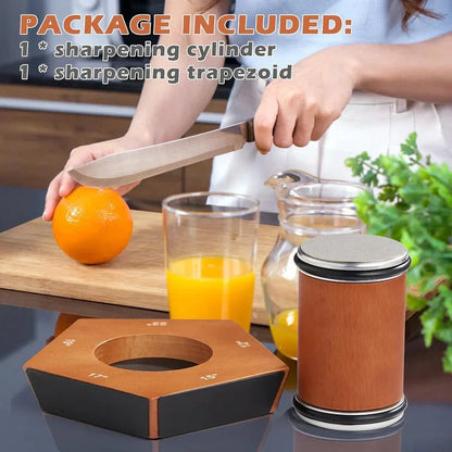 Precision Manual Knife Sharpener with Diamond Wheel Technology