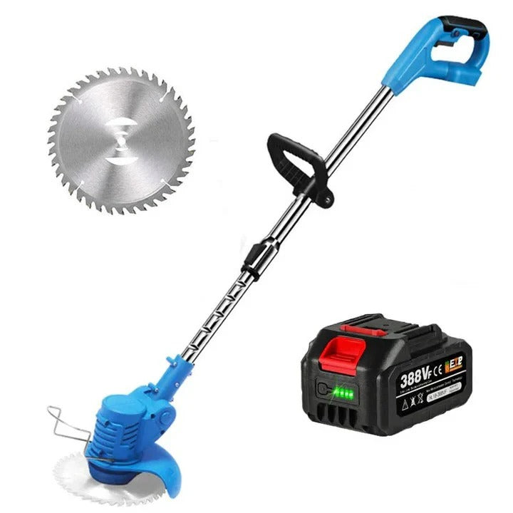 Rechargeable Cordless Lawn Edger with Customizable Handle and Blades