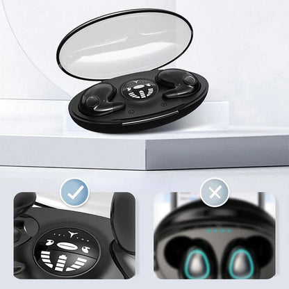 Compact Wireless Earbuds with Microphone and Charging Dock