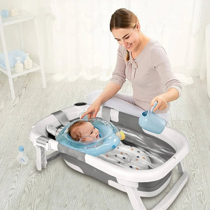 Compact Baby Bath Tub with Heat Sensing Technology