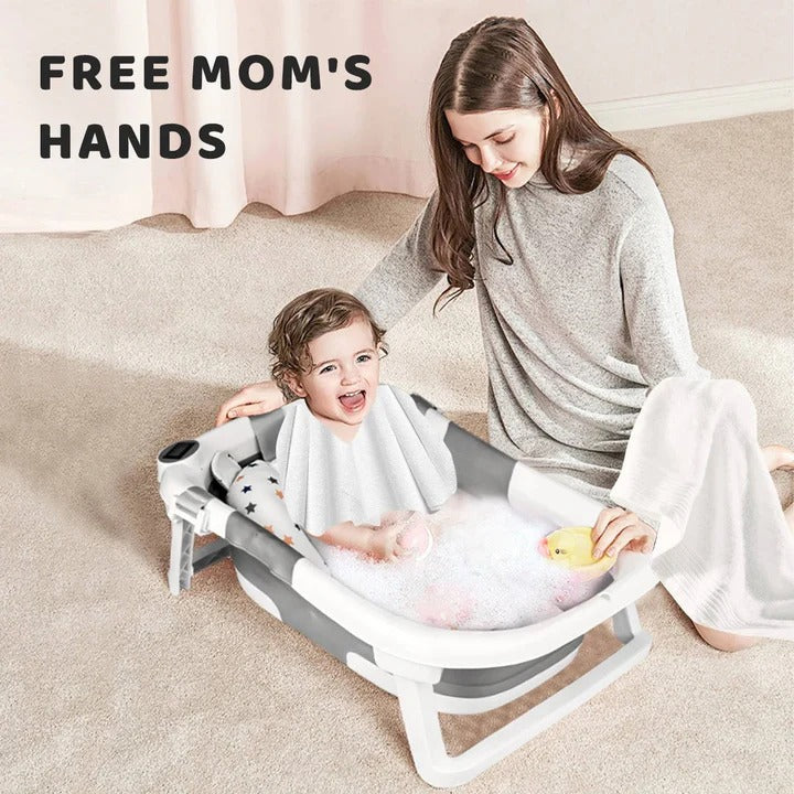 Compact Baby Bath Tub with Heat Sensing Technology