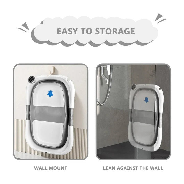 Compact Baby Bath Tub with Heat Sensing Technology