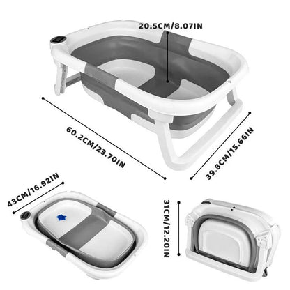 Compact Baby Bath Tub with Heat Sensing Technology
