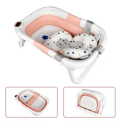 Compact Baby Bath Tub with Heat Sensing Technology