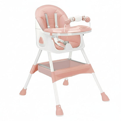 Compact Folding High Chair with Durable Steel Structure