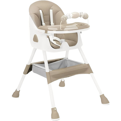 Compact Folding High Chair with Durable Steel Structure