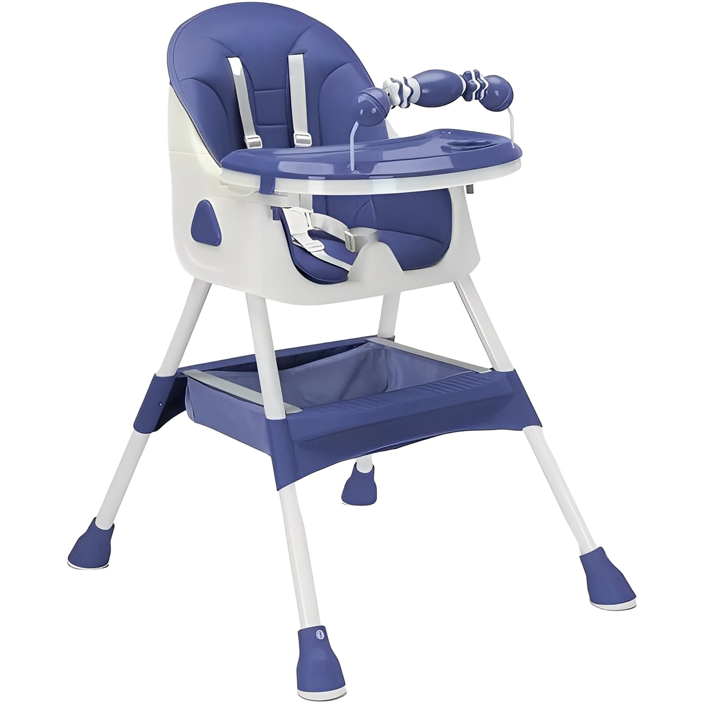 Compact Folding High Chair with Durable Steel Structure