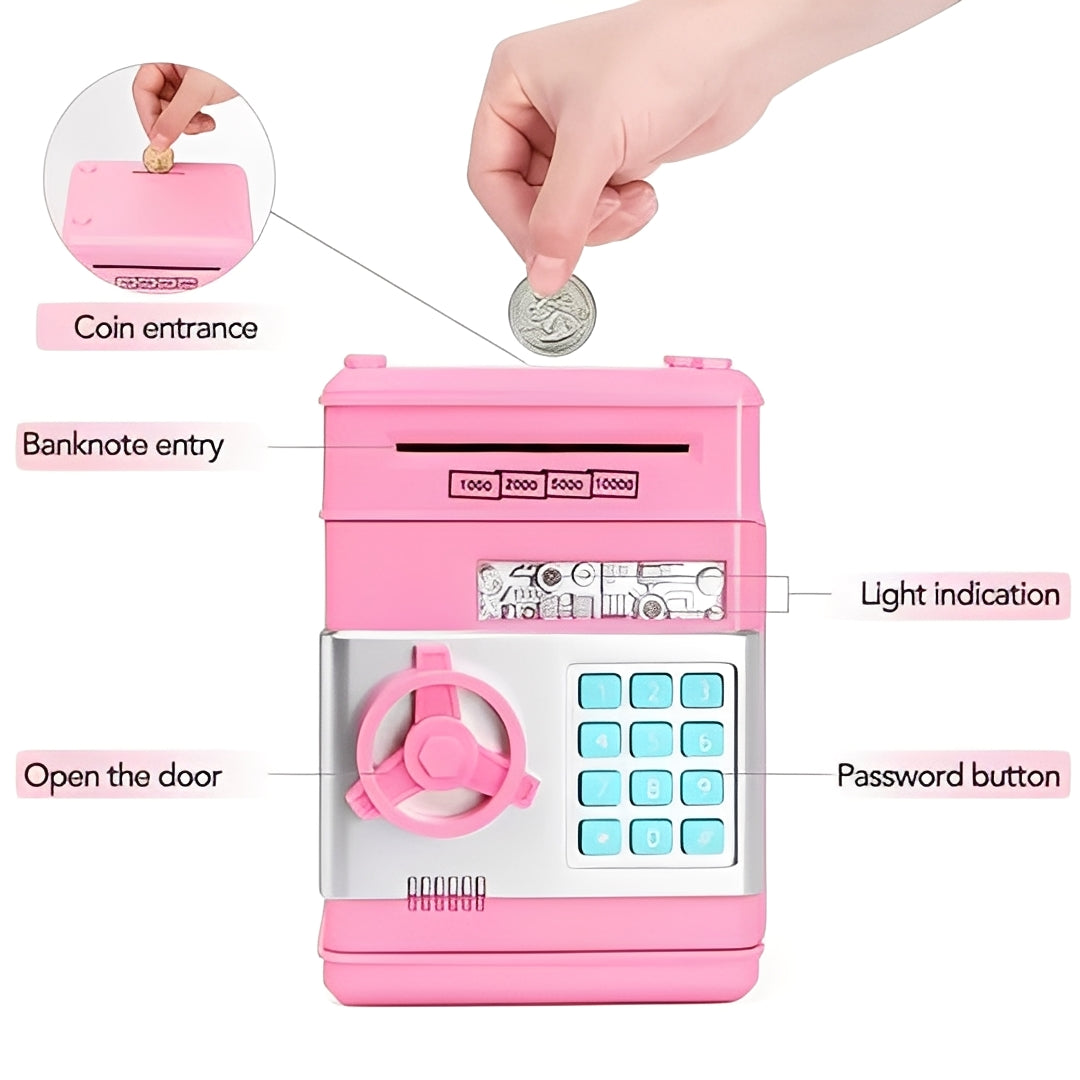 Interactive Smart Savings Bank for Kids with Secure Access