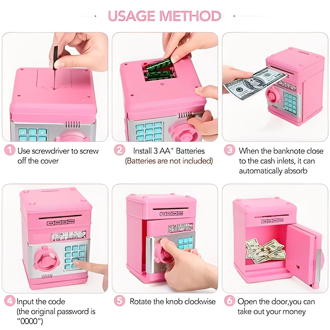 Interactive Smart Savings Bank for Kids with Secure Access