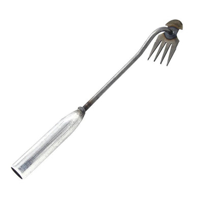 ErgoWeed Precision Hand Tool with Four Steel Tines for Lawn Care