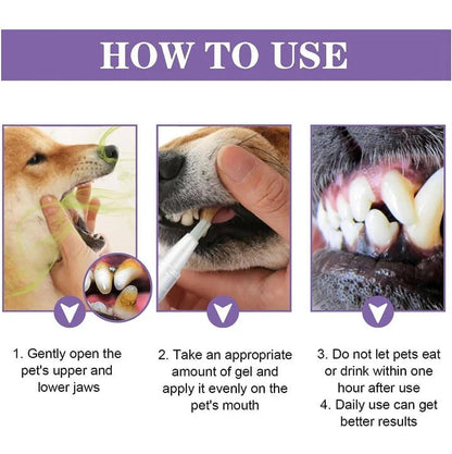 Pet Dental Gel for Healthy Teeth and Gums - 3 Pack
