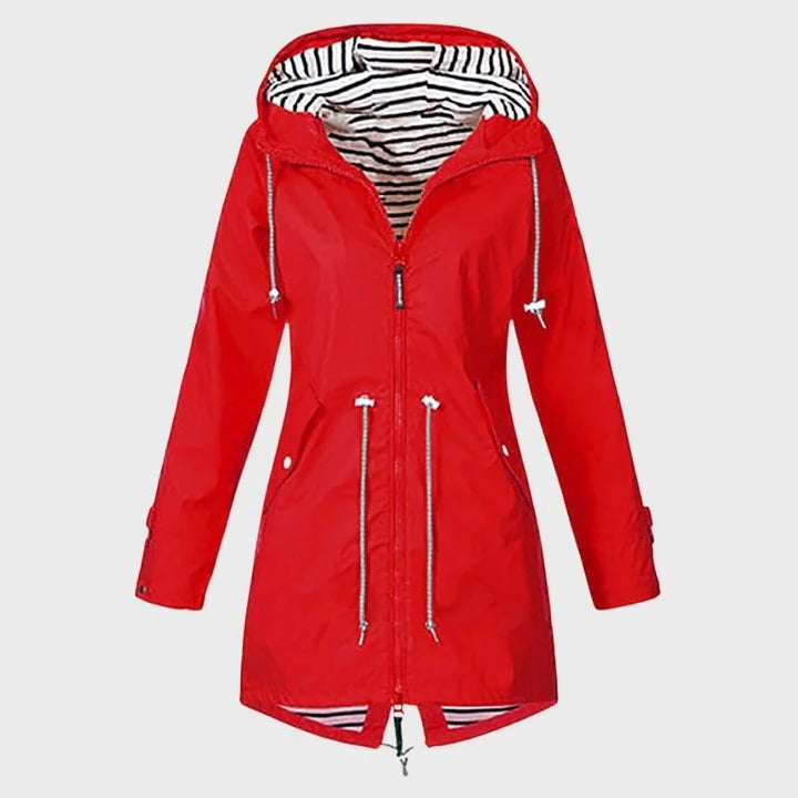 Women’s Waterproof Jacket with Customizable Hood