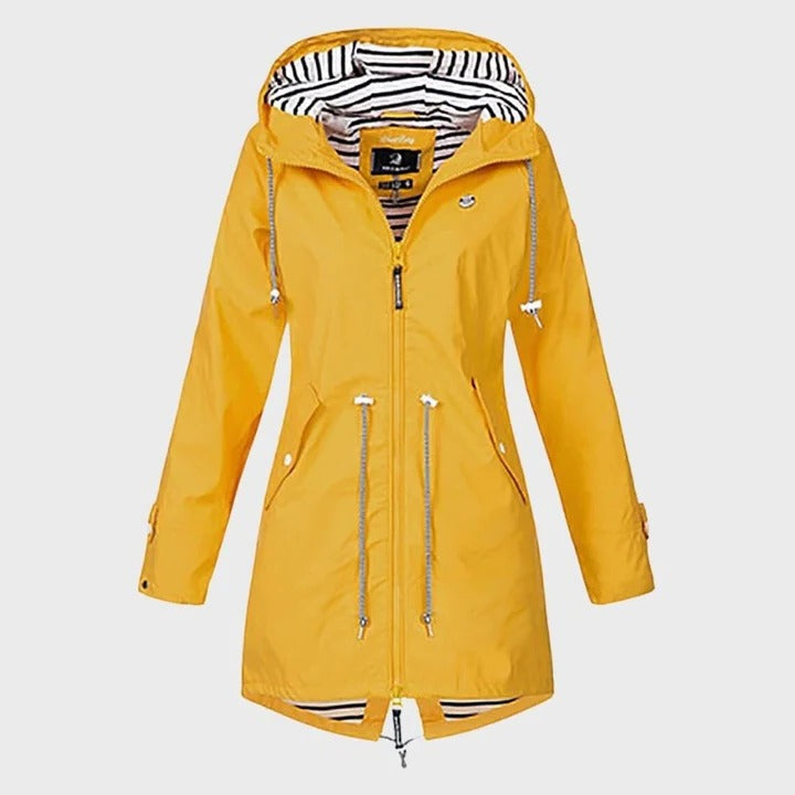 Women’s Waterproof Jacket with Customizable Hood