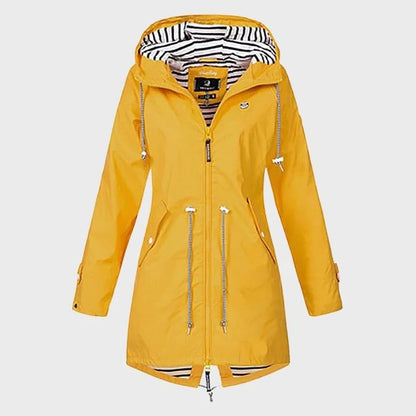 Women’s Waterproof Jacket with Customizable Hood