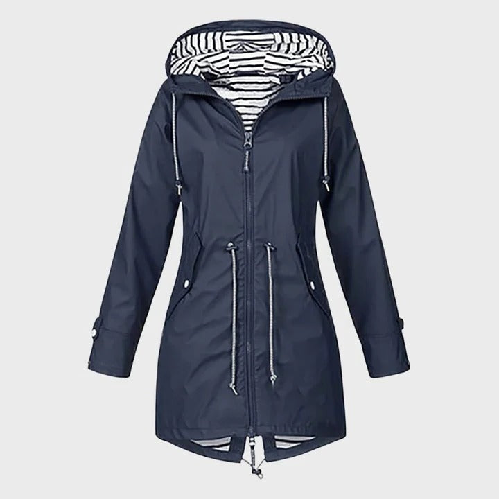 Women’s Waterproof Jacket with Customizable Hood