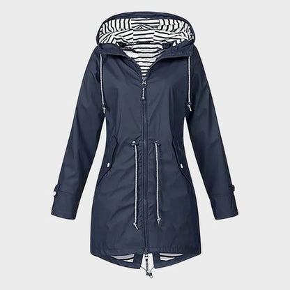 Women’s Waterproof Jacket with Customizable Hood