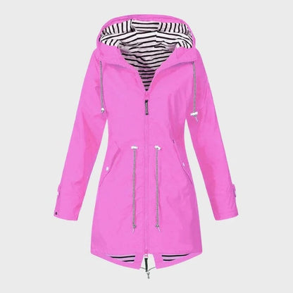 Women’s Waterproof Jacket with Customizable Hood
