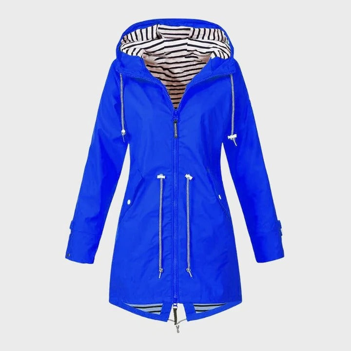 Women’s Waterproof Jacket with Customizable Hood