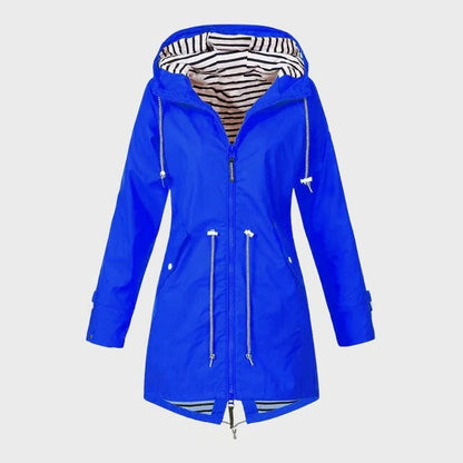 Women’s Waterproof Jacket with Customizable Hood