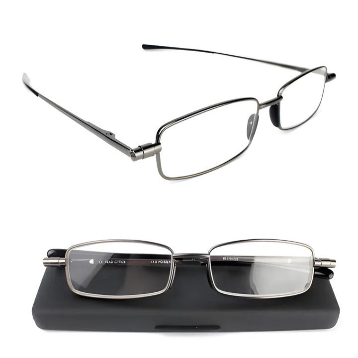Compact Folding Glasses with Durable Stainless Steel Frame