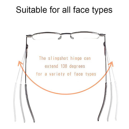 Compact Folding Glasses with Durable Stainless Steel Frame