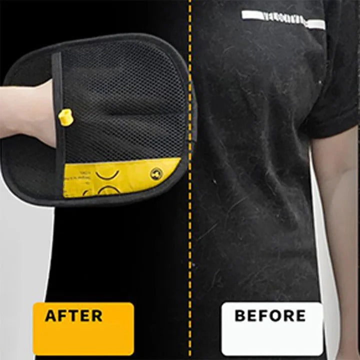 Reversible Pet Grooming Gloves for Effortless Fur Removal