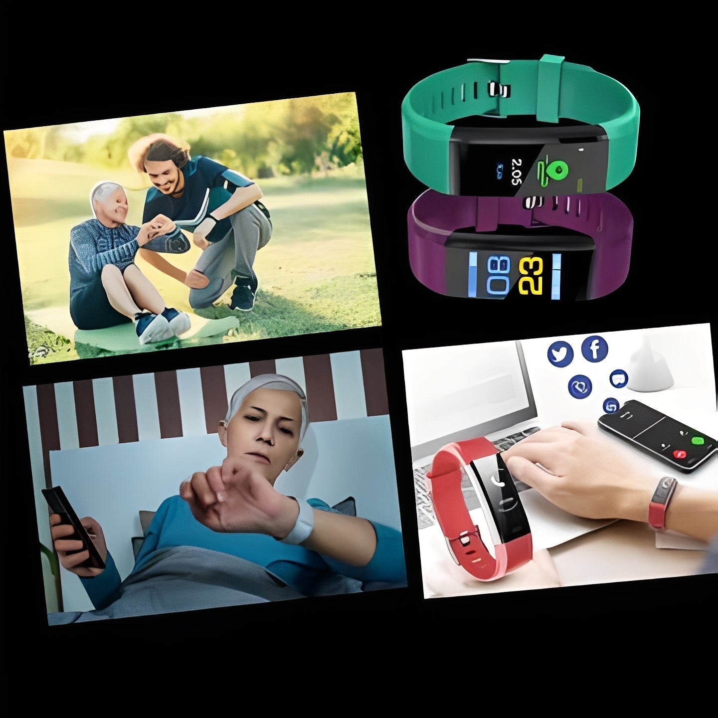 Versatile Smartwatch with Clear LED Display and Call Support
