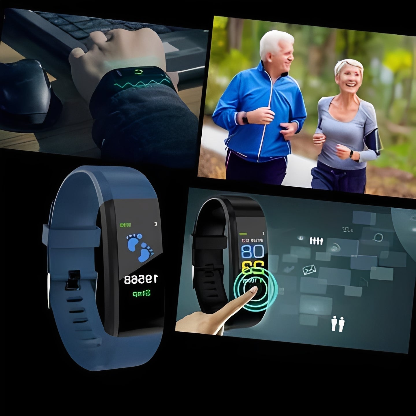 Versatile Smartwatch with Clear LED Display and Call Support