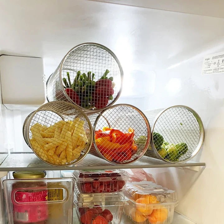 360-Degree Rotating Grill Basket for Perfectly Cooked Meals