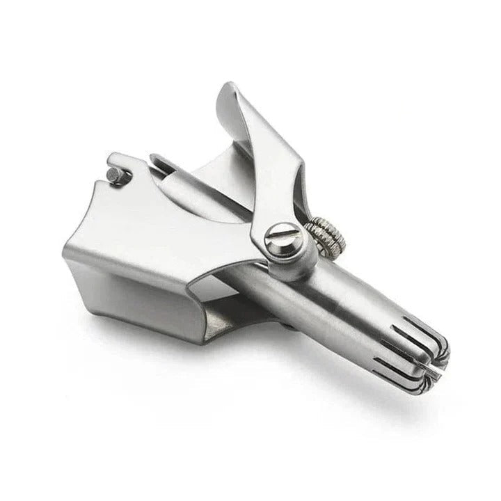 Ergonomic Manual Stainless Steel Nose and Ear Hair Clipper