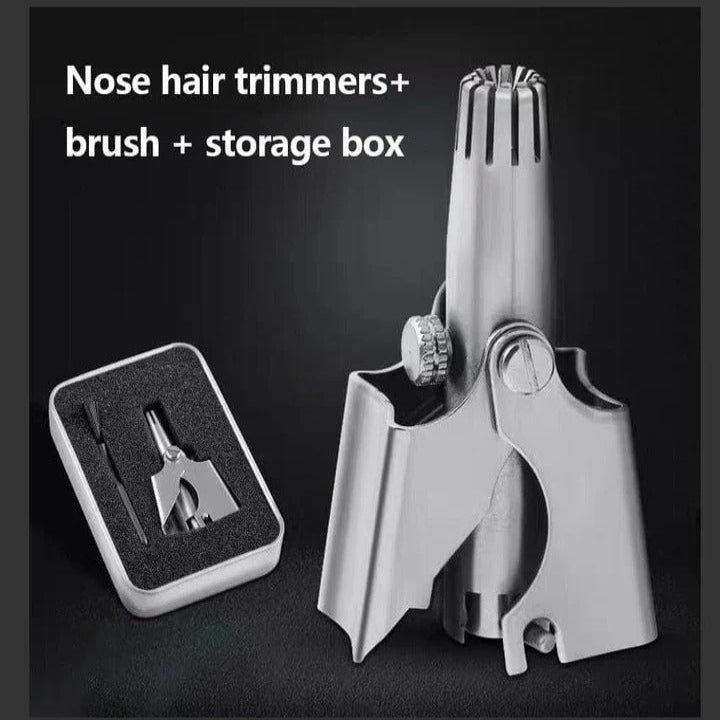 Ergonomic Manual Stainless Steel Nose and Ear Hair Clipper