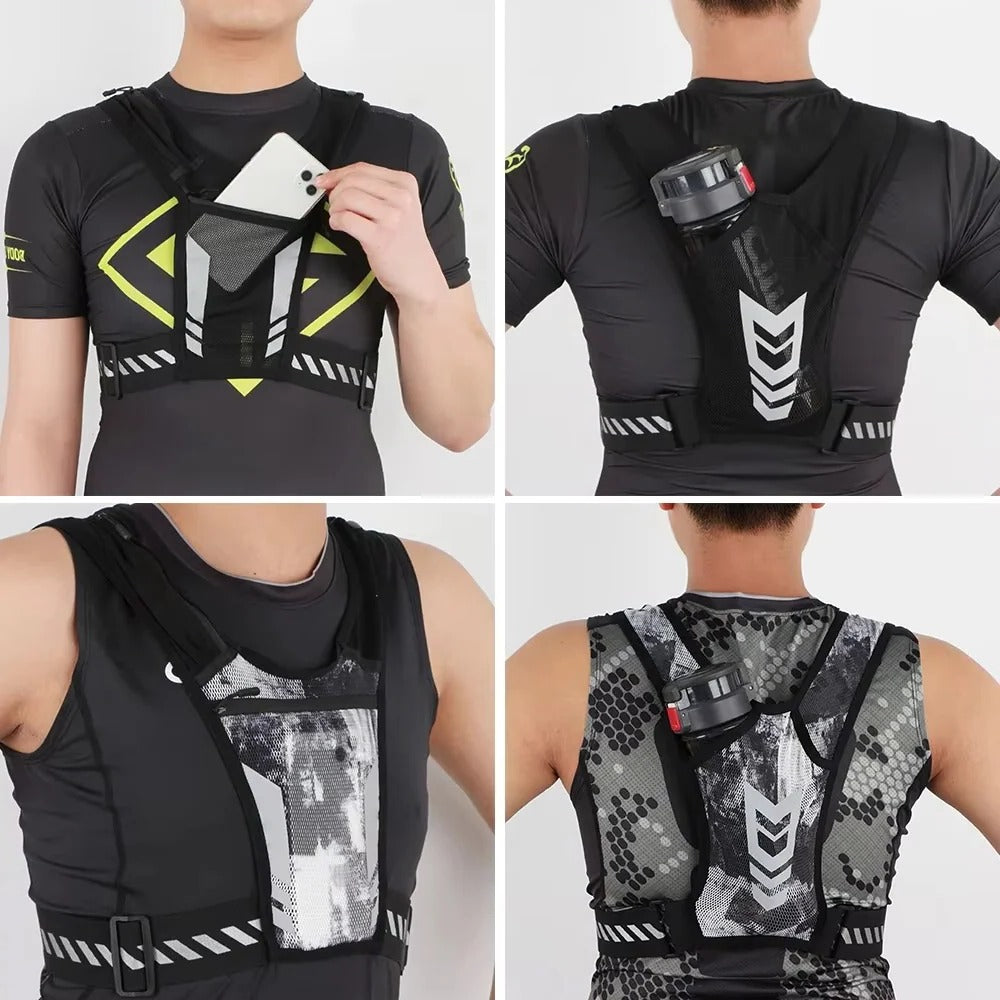 Versatile Running Harness with Secure Phone Pocket