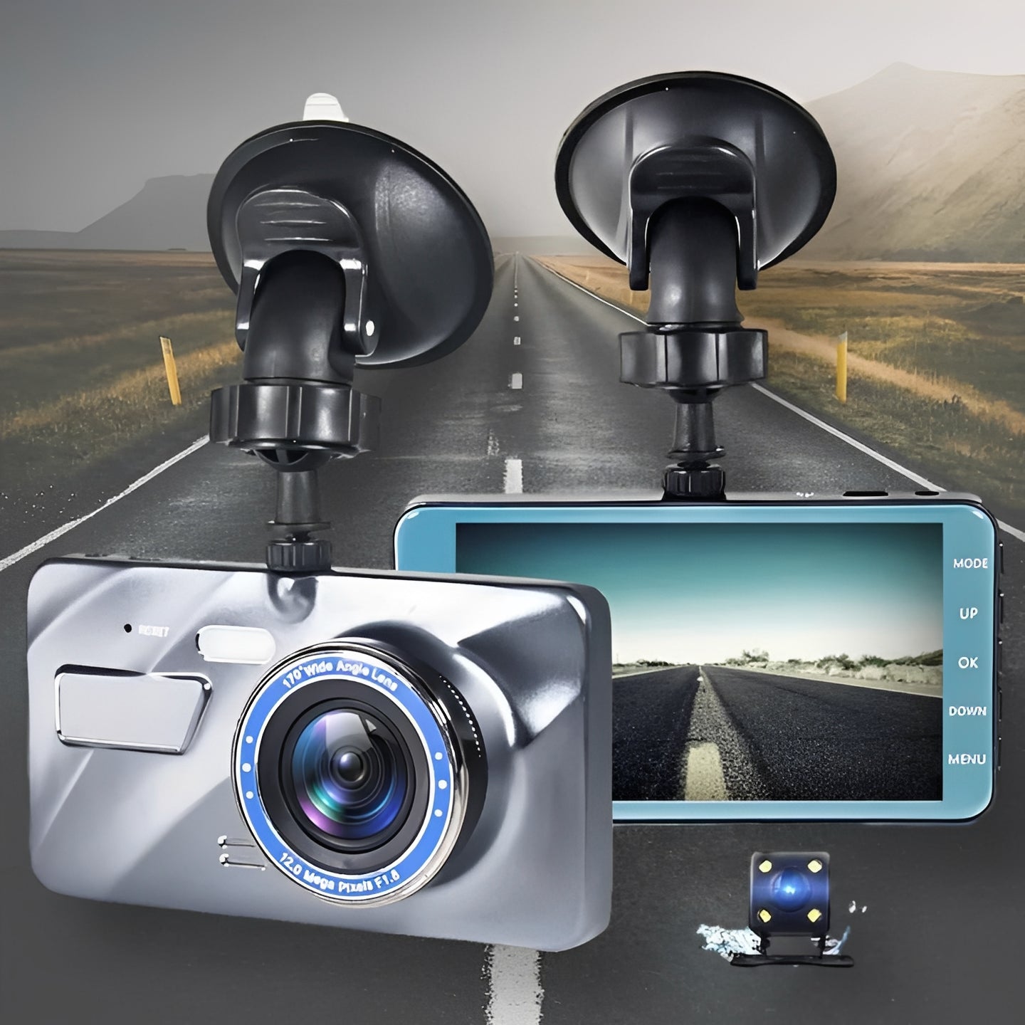 Comprehensive 1080P Front and Rear Vehicle Camera System
