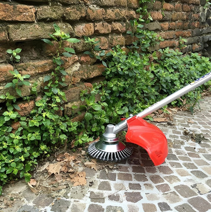 Heavy-Duty Steel Brush Head for Precision Grass Trimming