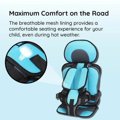 Child Safety Seat Cushion with Adjustable Harness System