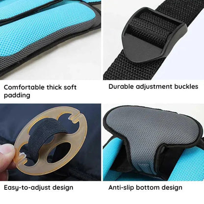 Child Safety Seat Cushion with Adjustable Harness System