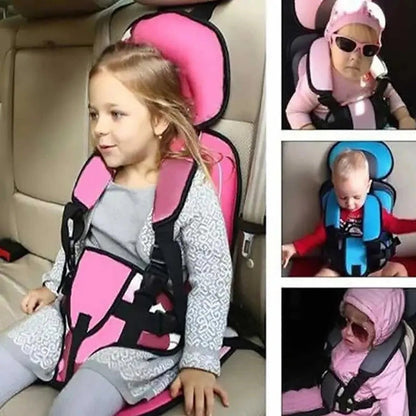 Child Safety Seat Cushion with Adjustable Harness System