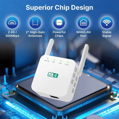 Extended Range WiFi Booster for Enhanced Connectivity