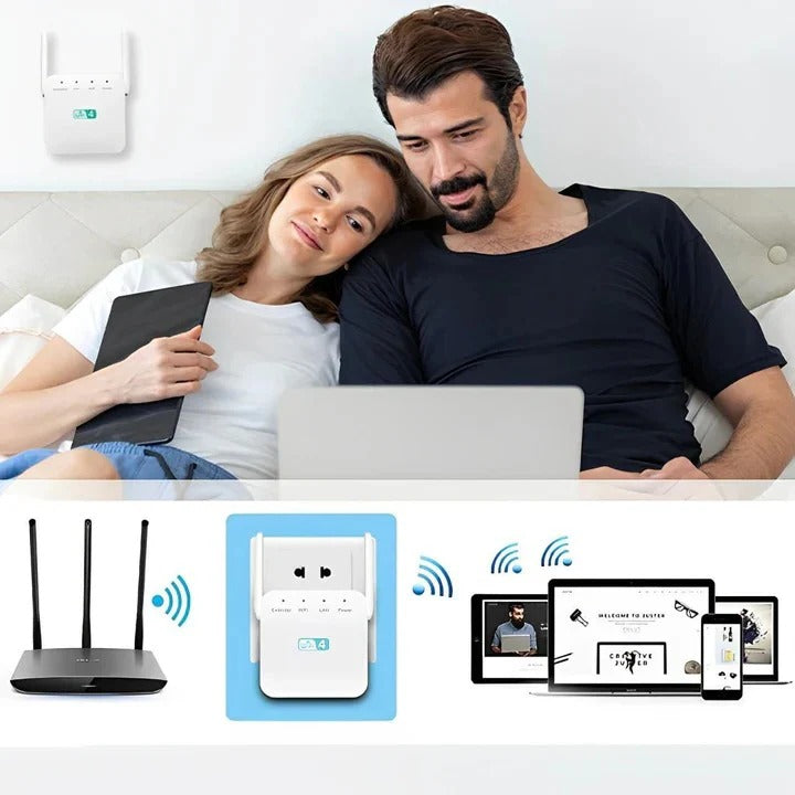 Extended Range WiFi Booster for Enhanced Connectivity