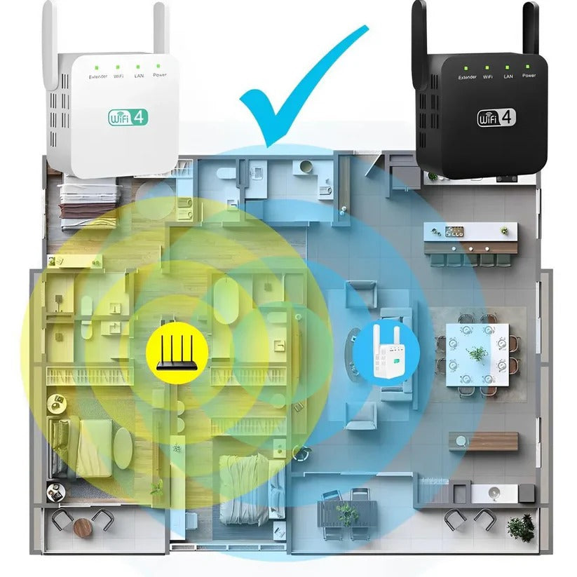 Extended Range WiFi Booster for Enhanced Connectivity