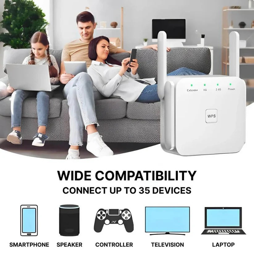 Extended Range WiFi Booster for Enhanced Connectivity
