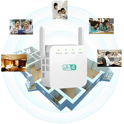 Extended Range WiFi Booster for Enhanced Connectivity