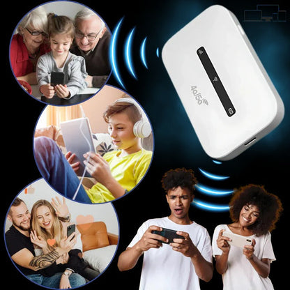 Compact 4G LTE Wireless Internet Hub for On-the-Go Connectivity